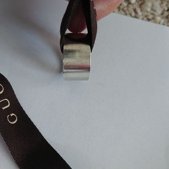 Gucci sterling silver ring Size 19 - Picture 3 of 8